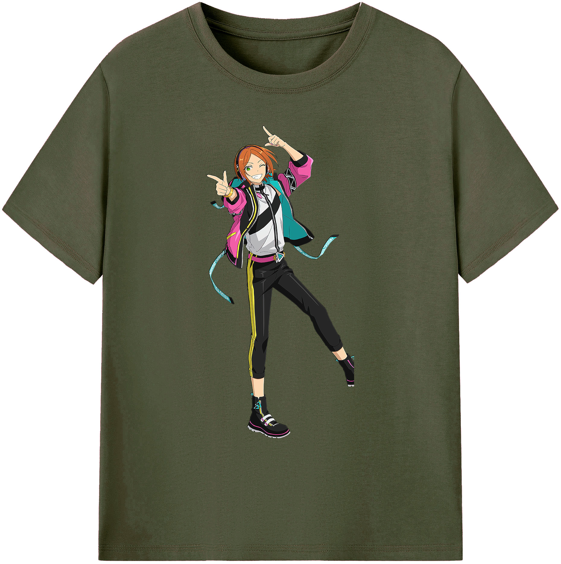 （画像用） あんさんぶるスターズ! Ensemble Stars 綿100％ メンズ半袖Tシャツ｜肌触りやわらか＆通気性